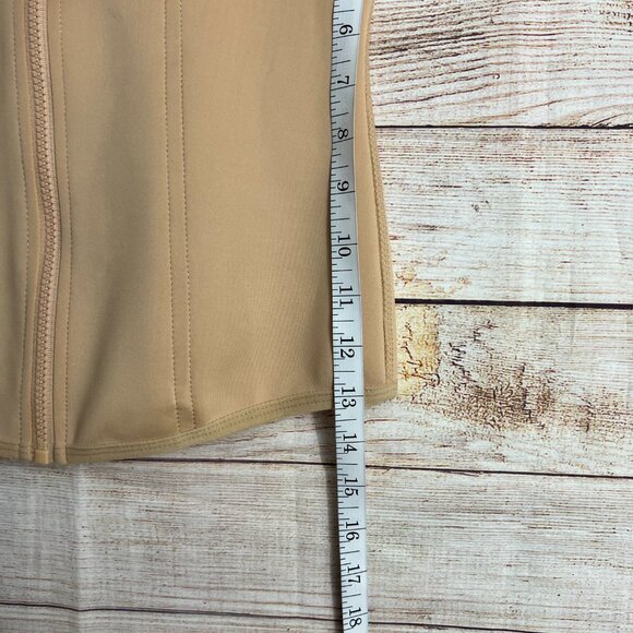 Waist Trainer Vest XL Nude Compression Zipper Shapewear Body Shaper Corset - Picture 4 of 13